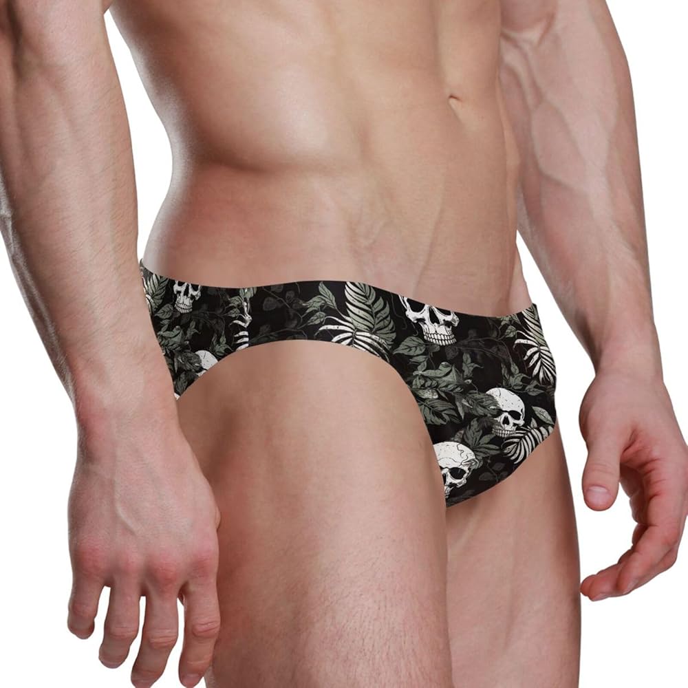 Amazon.com: CHSIN Men Swimming Tropical Skulls Bikini